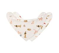 LÄSSIG Bavoir bébé écharpe triangle set 2 pcs. Coton bio bouton-pression réversible/Baby Bandana Little Mateys spicy orange