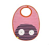 LÄSSIG Bavoir Médium Éponge Imperméable Motif Mad Mabel Rose Clair