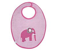 Lässig Bavoir Medium - Pour enfants de 6 à 24 mois- imperméable- Faune Eléphant