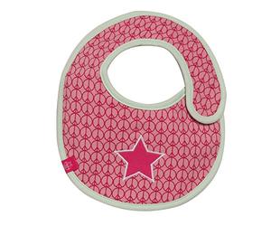Lässig Bavoirs petit modèle epongeimperméable- Pour bébé, de la naissance à 6 mois- Starlight magenta