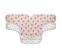 Lässig Bavoir à manches longues Little Forest Rabbit – Set 2 pièces à nouer, protection antichute