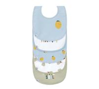 Lässig Bavoirs Happy Fruits Citron – Coton bio – Lot de 5