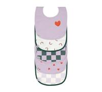 Lässig Bébé bibs ensemble (5 pcs) fermeture autoagrippante coton imperméable/Value Pack Bib Happy Rascals Heart