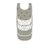 Lässig Bébé bibs ensemble (5 pcs) velcro coton imperméable/Value Pack Bib Little Forest Fox