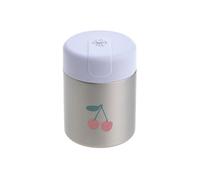 LÄSSIG Bébé Enfants Boîte isotherme bouillie goûter anti-fuite Acier inoxydable 315 ml/Food Jar Happy Fruits Cherry