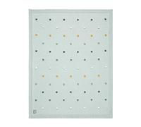 LÄSSIG Bio Gots Couverture Coton Pois Menthe Clair