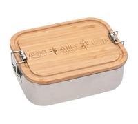 LÄSSIG Boîte à déjeuner pour enfants Boîte à déjeuner en acier inoxydable et en bambou École maternelle durable/Lunchbox Stainless Steel Bamboo Garden Explorer