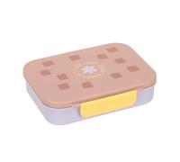 LÄSSIG Boîte à sandwich pour enfants Boîte à petit-déjeuner sans BPA avec séparateur amovible/Bento-Lunchbox Pattern Party rose/lilac