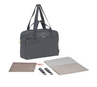 LÄSSIG Sac à langer avec poignée de transport et matelas à langer, fixation pour poussette, hydrofuge/GRE Everyday Bag anthracite