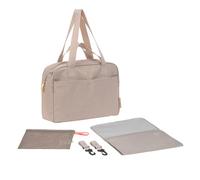 LÄSSIG Sac à langer avec poignée de transport et matelas à langer, fixation pour poussette, hydrofuge/GRE Everyday Bag humus