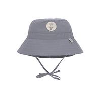 LÄSSIG Chapeau de pêche pour bébé et Enfant - Respirant - Protection Solaire - Protection UV 80 - Gris - 3-6 Mois - 43/45