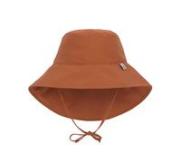LÄSSIG Chapeau de Soleil Plage pour Bébé avec Protection UV 80 - Protection du Cou - Respirant - Sun Flap, Rouille, 3 Ans