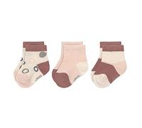 LÄSSIG Chaussettes de Sport pour Enfants Lot de 3/ Blanc cassé/Rose poudré Taille 12-14