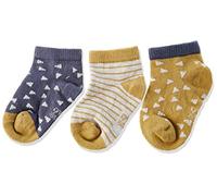 LÄSSIG Chaussettes de Sport pour Enfants Lot de 3/ Curry/Bleu Taille 15-18