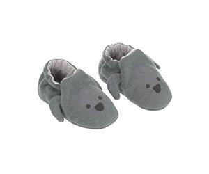 LÄSSIG Chaussons bébé Chaussons premier âge jusqu'à 6 mois Coton bio GOTS Taille unique/Baby Shoes Little Chums Dog