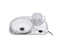 LÄSSIG Coffret repas mélamine/Dish Set Little Chums Cat