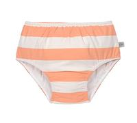 LÄSSIG Couche de Bain pour bébé et Enfant avec Couche de Protection UV Block Stripes Milky/Pêche 7-12 Mois