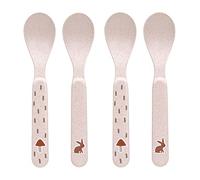 LÄSSIG Couverts pour enfants Set de cuillères pour enfants 4 pièces sans BPA/Spoon Set 4 pcs PP/Cellulose Little Forest Rabbit