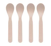 LÄSSIG Couverts pour enfants Set de cuillères pour enfants 4 pièces sans BPA/Spoon Set 4 pcs PP/Cellulose Uni powder pink
