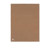 LÄSSIG Couverture en tricot pour bébé 100% coton biologique GOTS/Knitted Blanket Nubs light brown