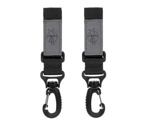 Lässig Crochets de Poussette 2 Pack Noir