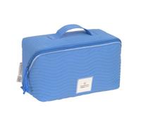 LÄSSIG Flex Organiseur pour table à langer avec poignée de transport Bleu | Organisateur de table à langer, organisateur de couches pour bébé, compact et maniable