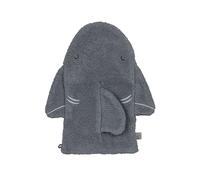 LÄSSIG Gant de toilette pour enfants Gant de toilette en tissu éponge coton/Play Wash Glove GOTS Shark