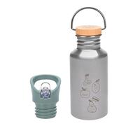 LÄSSIG Gourde en acier inoxydable pour enfants avec Sport Cup supplémentaire Anti-fuite/Bottle Stainless Steel Yummy
