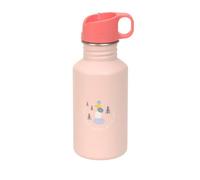LÄSSIG Gourde en acier inoxydable sans BPA 500 ml Enfants Crèche Maternelle Étanche avec bouchon sport/Bottle Stainless Steel Sunny Explorer rose/pink