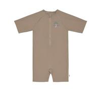 LÄSSIG Maillot de bain unisexe à manches courtes pour bébé, Marron chocolat, 3-6 mois
