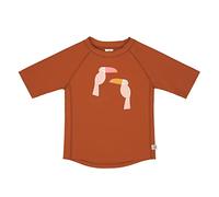 LÄSSIG Maillot de bain unisexe pour enfant Rashguard à manches courtes séparé, Toucan Rust, 3 ans EU