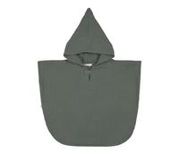 Lässig Poncho de Bain Enfant en Mousseline avec Capuche/Muslin Poncho Petrol Green