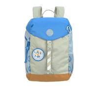 LÄSSIG Sac à Dos de randonnée pour Enfants Sac à Dos pour Enfants avec Sangle de Poitrine Bretelles rembourrées Hydrofuge, 14 litres/Big Outdoor Backpack Sunny Explorer Green/Blue