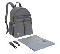 LÄSSIG Sac à dos décontracté pour bébé avec matelas à langer, attache pour poussette /Casual Urban Backpack anthracite
