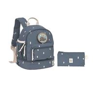 Lässig Sac à dos gris bleu blanc pour fille et garçon - Happy Prints Mini Backpack Midnight Blue 235159