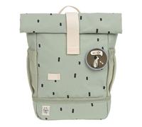 Lässig Sac à dos pour enfant avec sangle de poitrine imperméable 11 l-mini Rolltop Happy Prints Olive, Olive, 32,5 cm, Sac à dos p