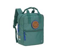 LÄSSIG Sac à dos pour enfants avec sangle de poitrine Sac à dos pour l'école maternelle 27 cm, 7 litres, 3 ans/Mini Square Backpack dark green