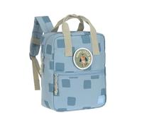LÄSSIG Sac à Dos pour Enfants avec Sangle de Poitrine Sac à Dos pour l'école Maternelle 28 cm, 7 litres, 3 Ans/Mini Square Backpack Pattern Party Blue