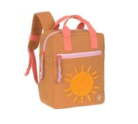 LÄSSIG Sac à Dos pour Jardin d'enfants Sac à Dos pour Enfants Partenaire pour Les Parents et Les Enfants/Little One & Me Square Backpack Small GOTS Caramel