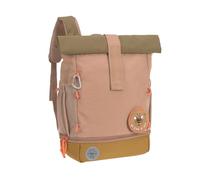 LÄSSIG Sac à dos pour l'école maternelle Sac à dos Rolltop avec sangle de poitrine hydrofuge, 11 litres/Mini Rolltop Backpack Nature marron