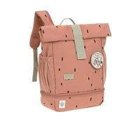 LÄSSIG Sac à dos pour l'école maternelle Sac à dos Rolltop avec sangle de poitrine hydrofuge, 11 litres/Mini Rolltop Backpack Happy Prints caramel