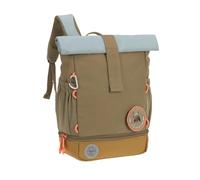 LÄSSIG Sac à dos pour l'école maternelle Sac à dos Rolltop avec sangle de poitrine hydrofuge, 11 litres/Mini Rolltop Backpack Nature Olive