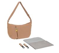 LÄSSIG Sac à langer avec matelas à langer, fixation pour poussette, hydrofuge/GRE Lunua Bum Bag almond