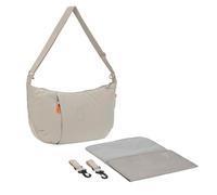 LÄSSIG Sac à langer avec matelas à langer, fixation pour poussette, hydrofuge/GRE Lunua Bum Bag beige