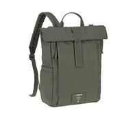 Lässig Sac à langer Sac à langer avec matelas à langer, fixation pour landau, porte-biberon Rolltop Up Backpack Olive