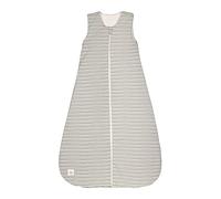 LÄSSIG Sac de couchage bébé toutes saisons sans manches unisexe/Sleeping Bag Interlock Striped grey/anthracite, Taille 74/80 7-12 mois