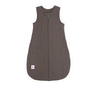 LÄSSIG Sac de couchage été/printemps pour bébé sans manches Mousseline GOTS unisexe, taille 50/56 0-2 mois, anthracite