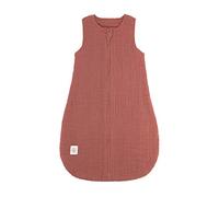 LÄSSIG Sac de couchage été/printemps pour bébé sans manches Mousseline GOTS unisexe, taille 62/68 2-6 mois, rosewood