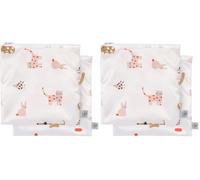 LÄSSIG Sac de rangement réutilisable Sac à goûter 2 pièces/Snack Bag Little Mateys spicy orange (Lot de 2)