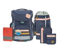 LÄSSIG Set de 7 cartables pour Enfants/School Set Slim Unique Navy